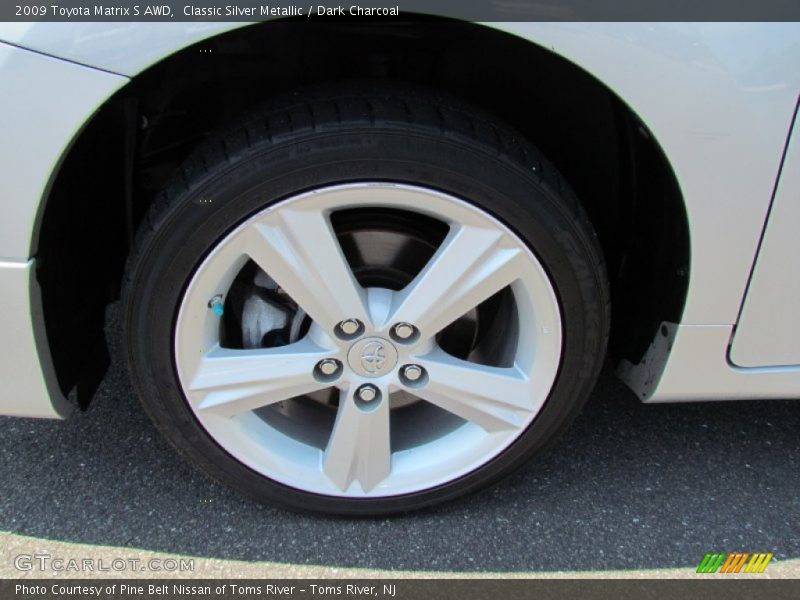 Classic Silver Metallic / Dark Charcoal 2009 Toyota Matrix S AWD