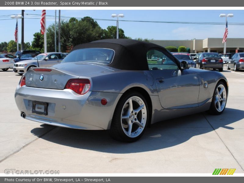 Space Grey Metallic / Black 2008 BMW Z4 3.0si Roadster