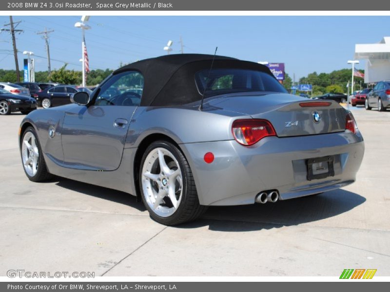 Space Grey Metallic / Black 2008 BMW Z4 3.0si Roadster