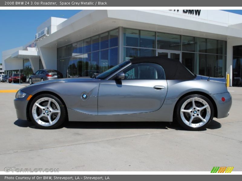 Space Grey Metallic / Black 2008 BMW Z4 3.0si Roadster