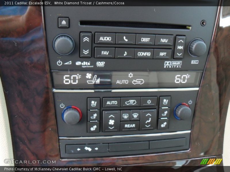 Controls of 2011 Escalade ESV