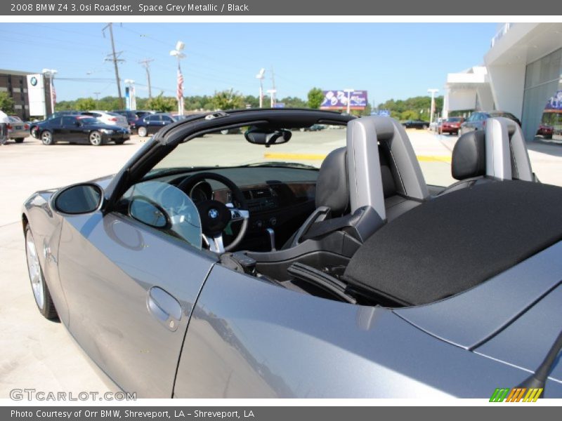 Space Grey Metallic / Black 2008 BMW Z4 3.0si Roadster