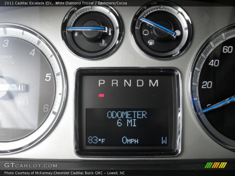 White Diamond Tricoat / Cashmere/Cocoa 2011 Cadillac Escalade ESV
