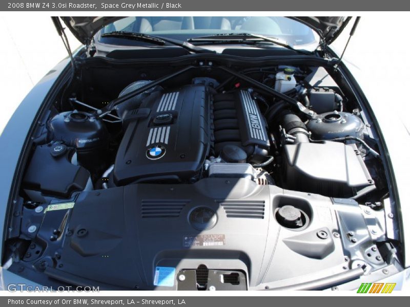 Space Grey Metallic / Black 2008 BMW Z4 3.0si Roadster