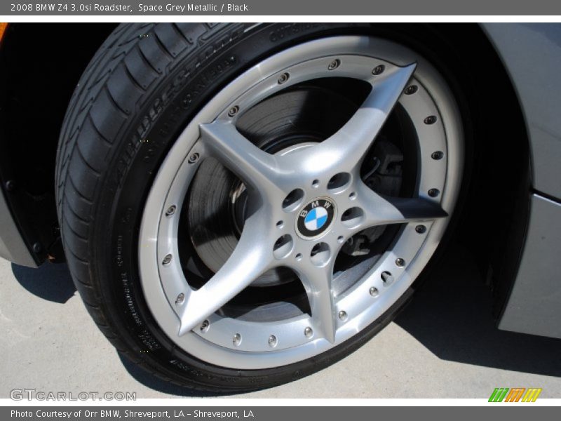 Space Grey Metallic / Black 2008 BMW Z4 3.0si Roadster