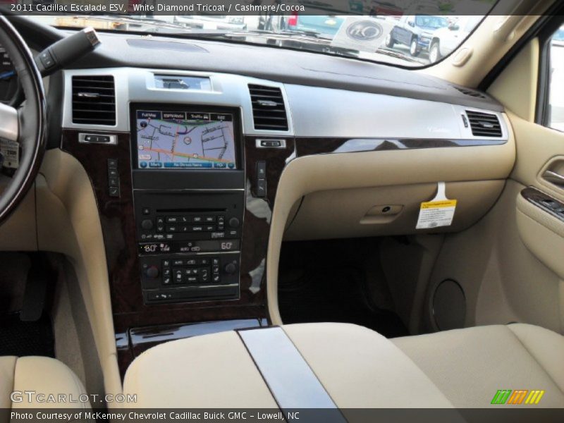 White Diamond Tricoat / Cashmere/Cocoa 2011 Cadillac Escalade ESV