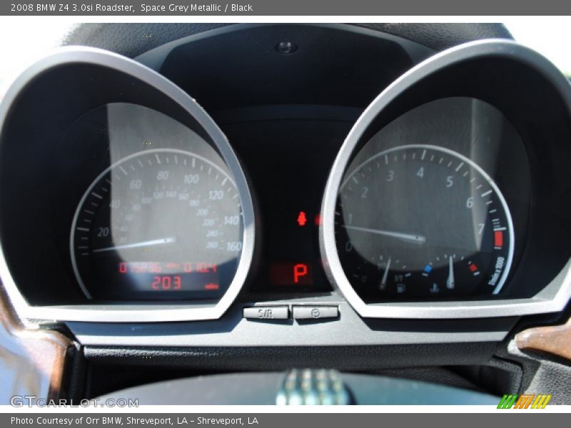 Space Grey Metallic / Black 2008 BMW Z4 3.0si Roadster