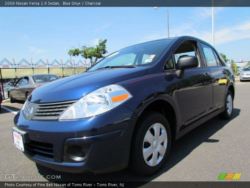Blue Onyx / Charcoal 2009 Nissan Versa 1.6 Sedan