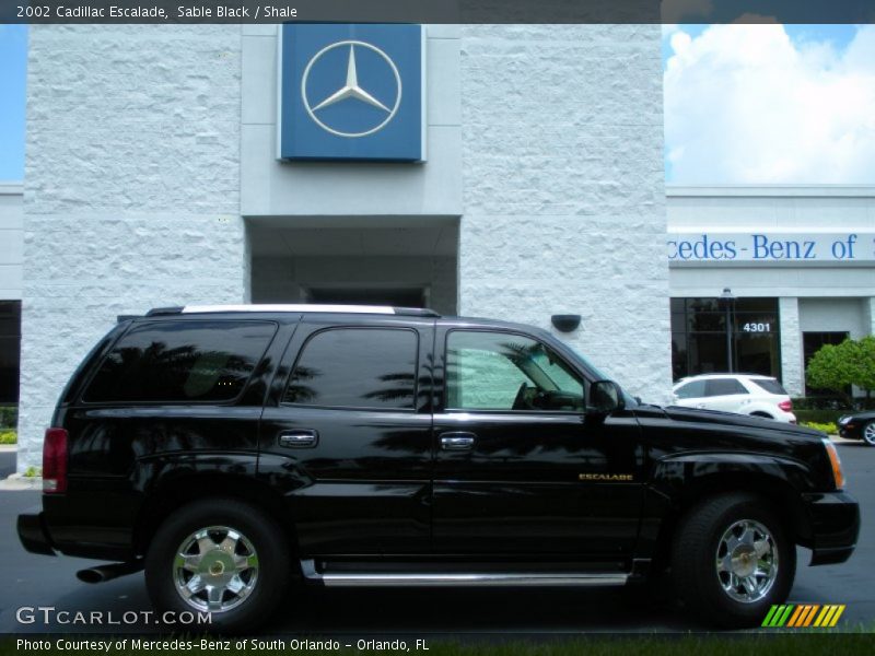 Sable Black / Shale 2002 Cadillac Escalade