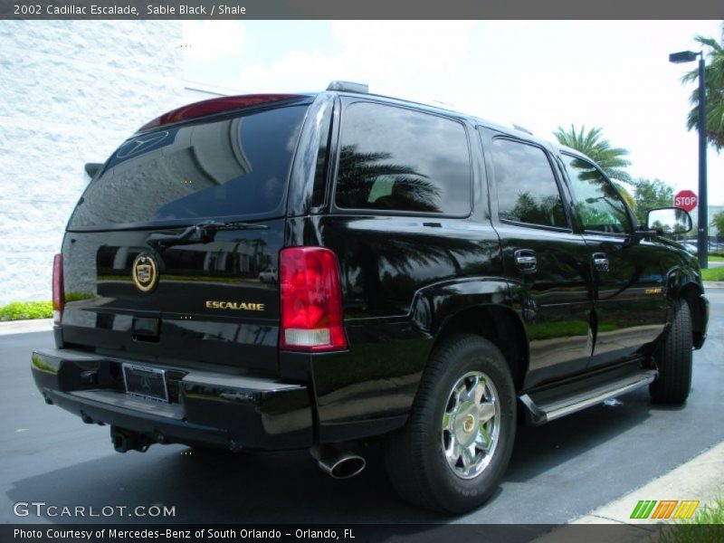 Sable Black / Shale 2002 Cadillac Escalade