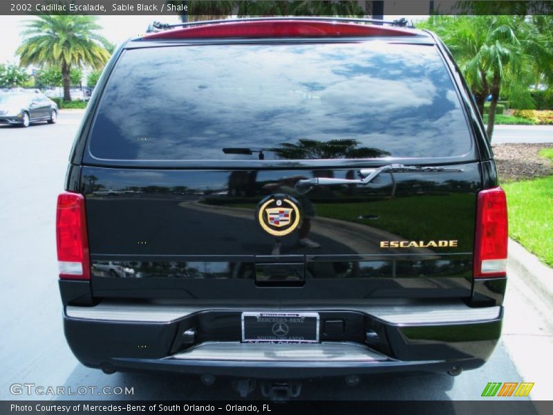 Sable Black / Shale 2002 Cadillac Escalade