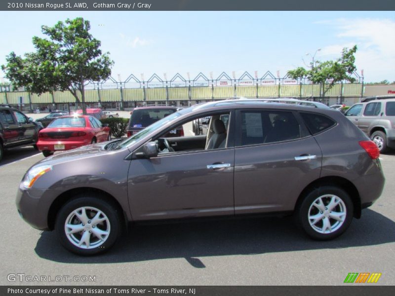 Gotham Gray / Gray 2010 Nissan Rogue SL AWD