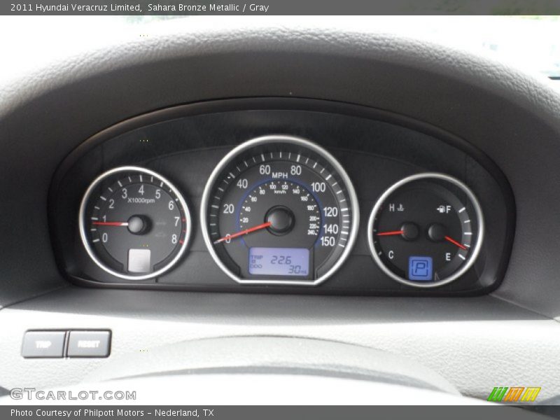 Sahara Bronze Metallic / Gray 2011 Hyundai Veracruz Limited
