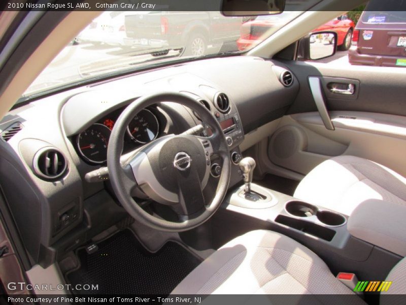 Gotham Gray / Gray 2010 Nissan Rogue SL AWD