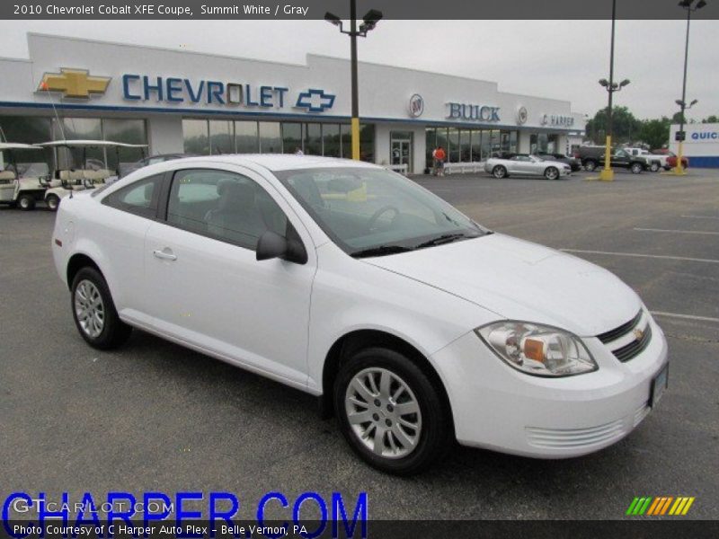 Summit White / Gray 2010 Chevrolet Cobalt XFE Coupe
