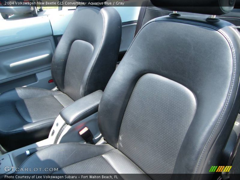 Aquarius Blue / Gray 2004 Volkswagen New Beetle GLS Convertible