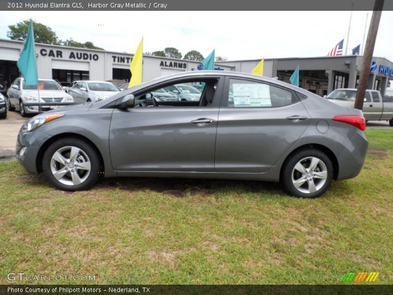 Harbor Gray Metallic / Gray 2012 Hyundai Elantra GLS