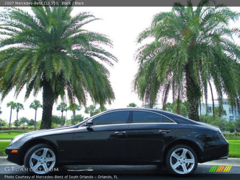 Black / Black 2007 Mercedes-Benz CLS 550