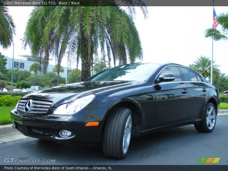 Black / Black 2007 Mercedes-Benz CLS 550