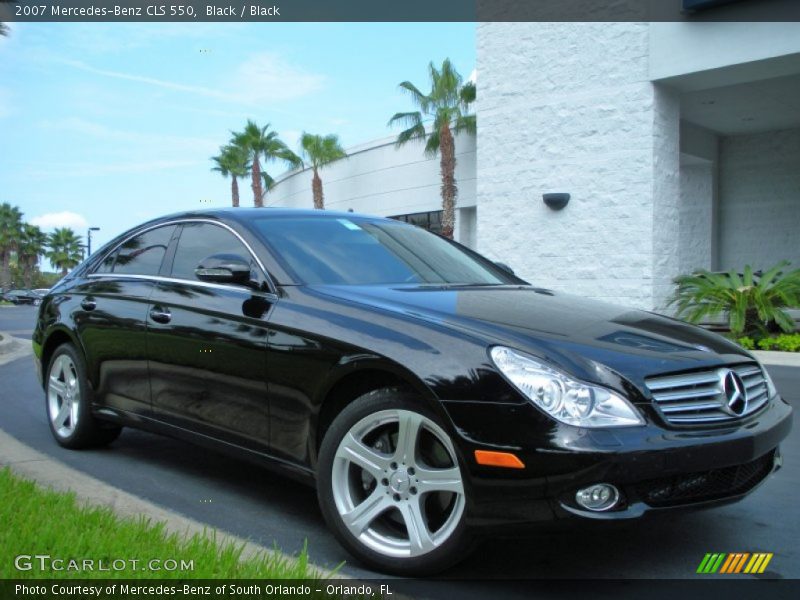 Black / Black 2007 Mercedes-Benz CLS 550