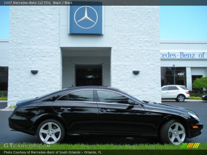Black / Black 2007 Mercedes-Benz CLS 550
