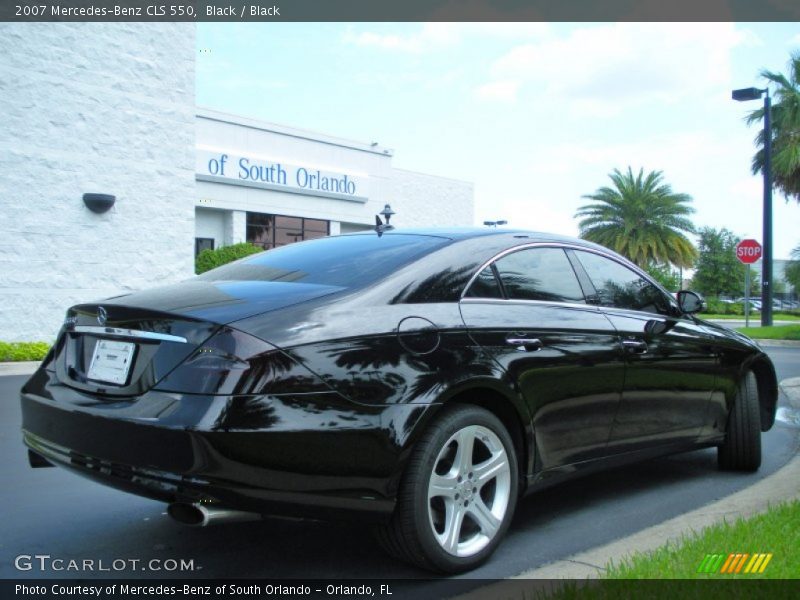 Black / Black 2007 Mercedes-Benz CLS 550
