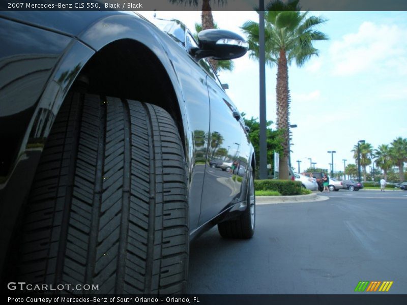 Black / Black 2007 Mercedes-Benz CLS 550