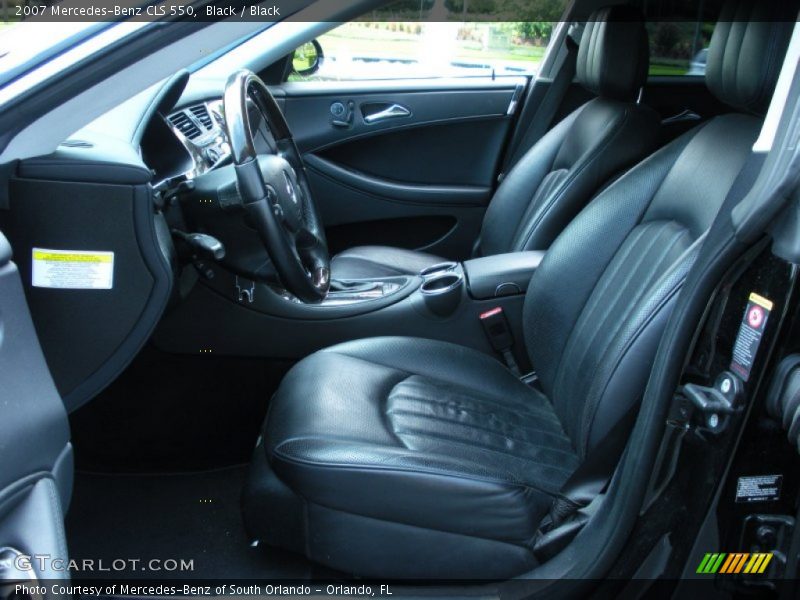 Black / Black 2007 Mercedes-Benz CLS 550