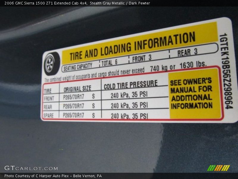 Stealth Gray Metallic / Dark Pewter 2006 GMC Sierra 1500 Z71 Extended Cab 4x4