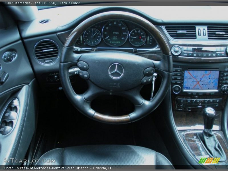 Black / Black 2007 Mercedes-Benz CLS 550