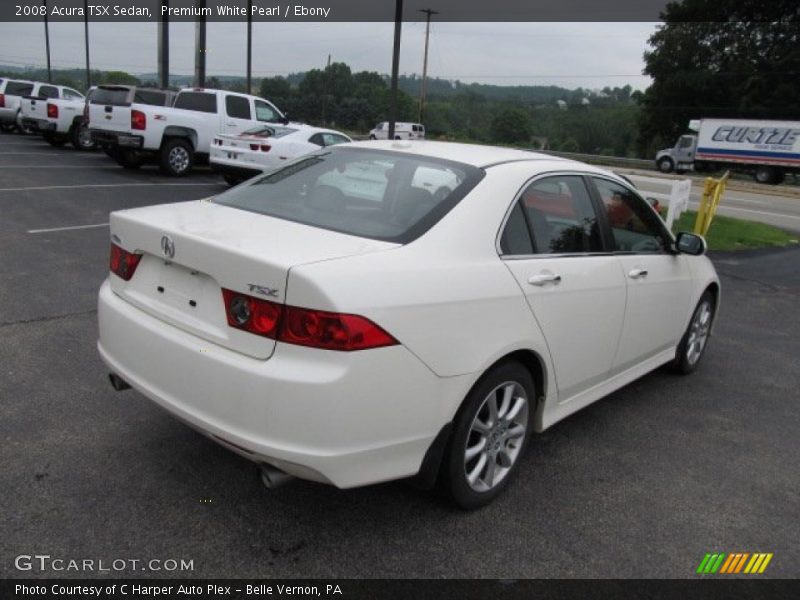 Premium White Pearl / Ebony 2008 Acura TSX Sedan