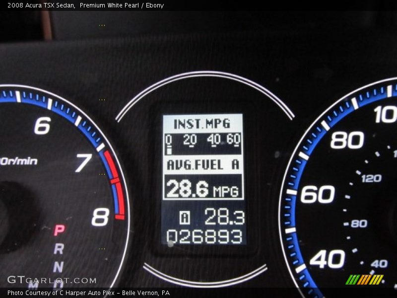 Premium White Pearl / Ebony 2008 Acura TSX Sedan