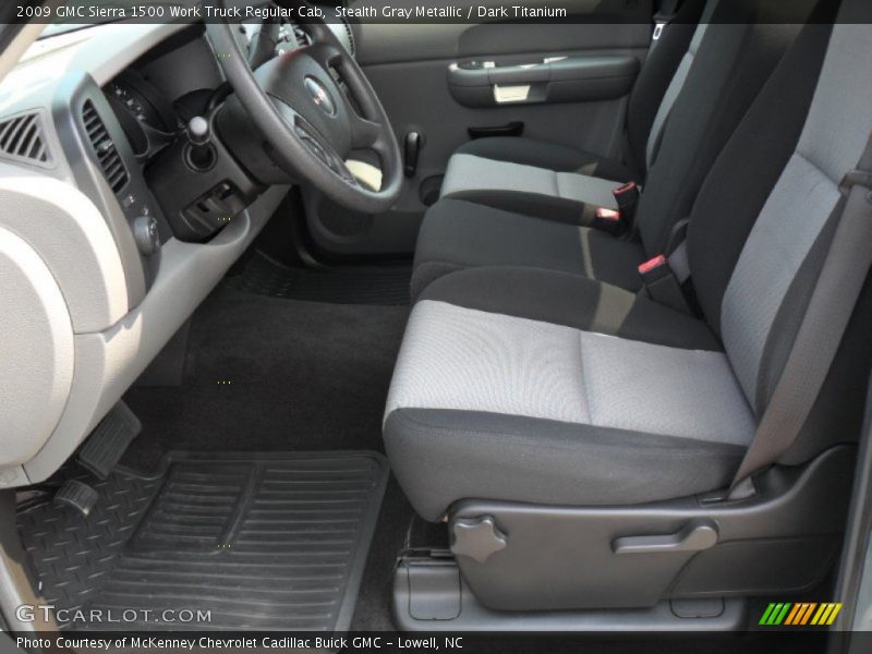 Stealth Gray Metallic / Dark Titanium 2009 GMC Sierra 1500 Work Truck Regular Cab