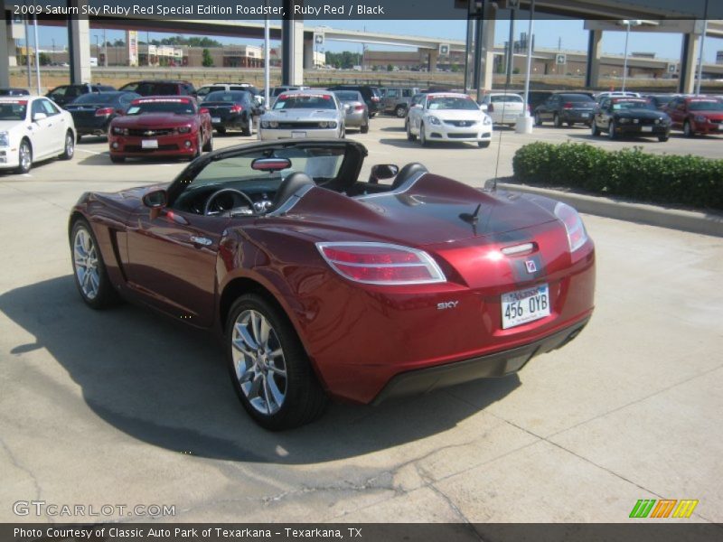 Ruby Red / Black 2009 Saturn Sky Ruby Red Special Edition Roadster