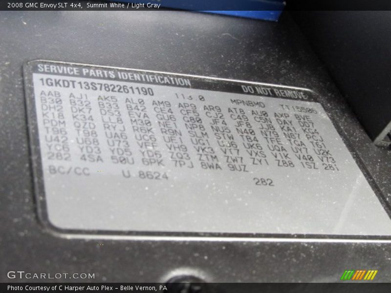 Summit White / Light Gray 2008 GMC Envoy SLT 4x4