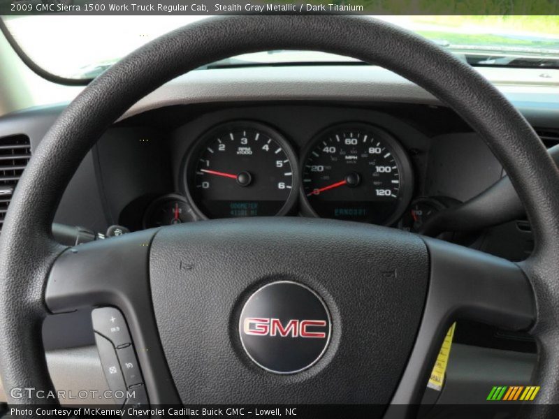 Stealth Gray Metallic / Dark Titanium 2009 GMC Sierra 1500 Work Truck Regular Cab