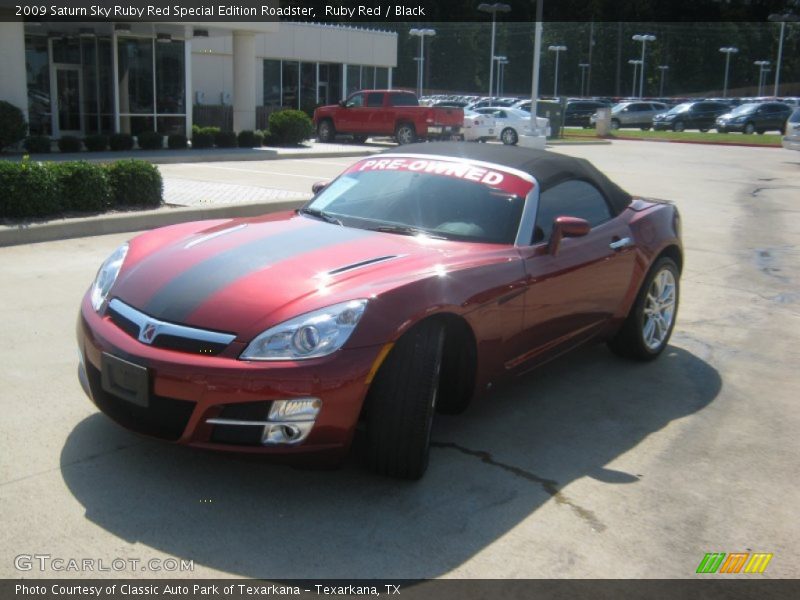 Ruby Red / Black 2009 Saturn Sky Ruby Red Special Edition Roadster
