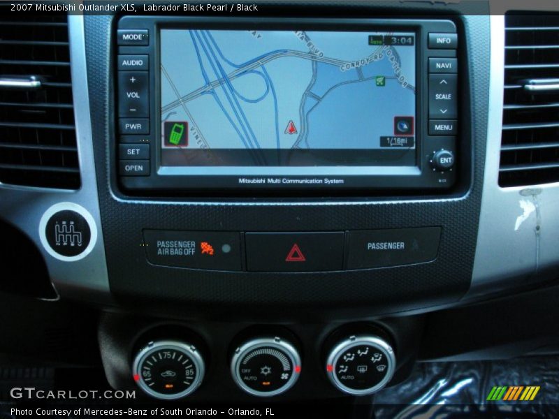 Navigation of 2007 Outlander XLS