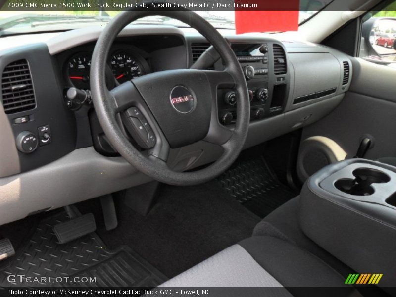 Stealth Gray Metallic / Dark Titanium 2009 GMC Sierra 1500 Work Truck Regular Cab