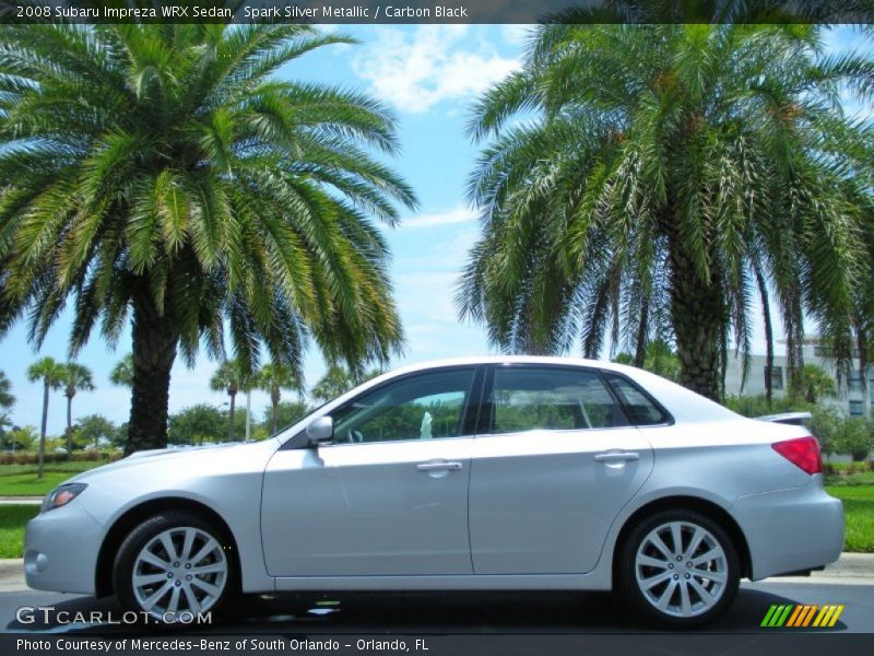 Spark Silver Metallic / Carbon Black 2008 Subaru Impreza WRX Sedan