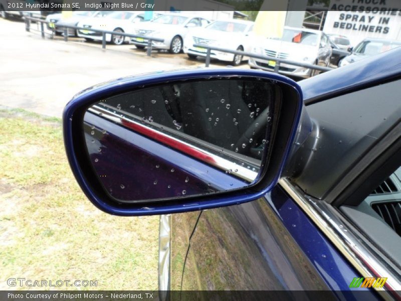 Indigo Night Blue / Gray 2012 Hyundai Sonata SE