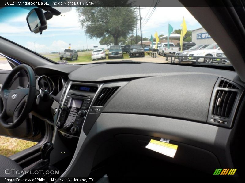 Indigo Night Blue / Gray 2012 Hyundai Sonata SE