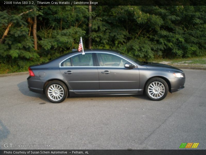 Titanium Gray Metallic / Sandstone Beige 2008 Volvo S80 3.2