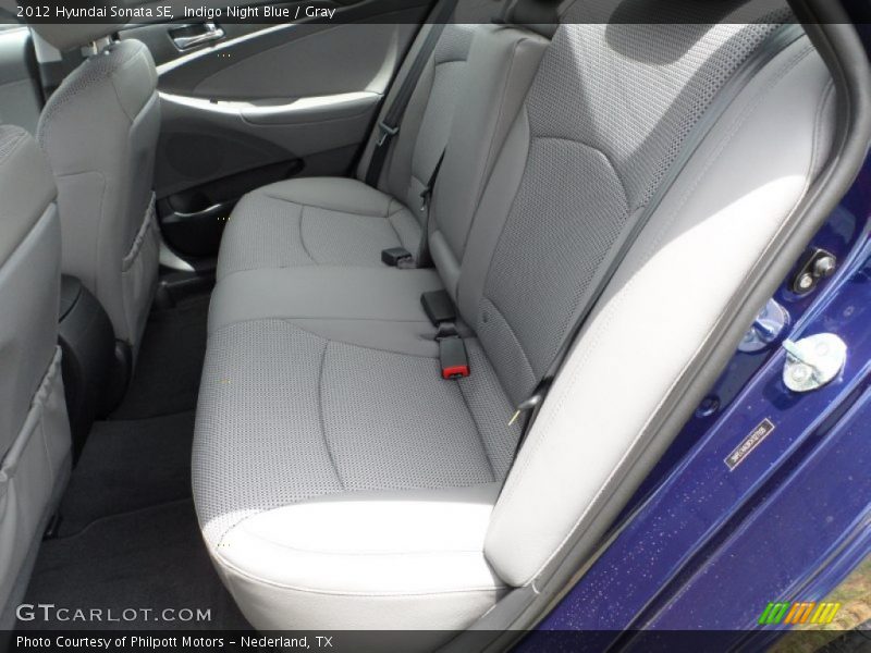 Indigo Night Blue / Gray 2012 Hyundai Sonata SE