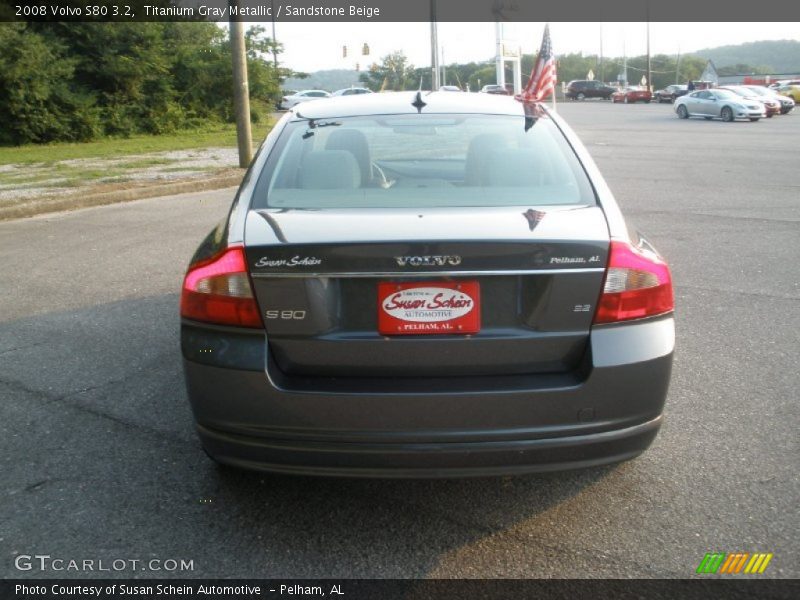 Titanium Gray Metallic / Sandstone Beige 2008 Volvo S80 3.2