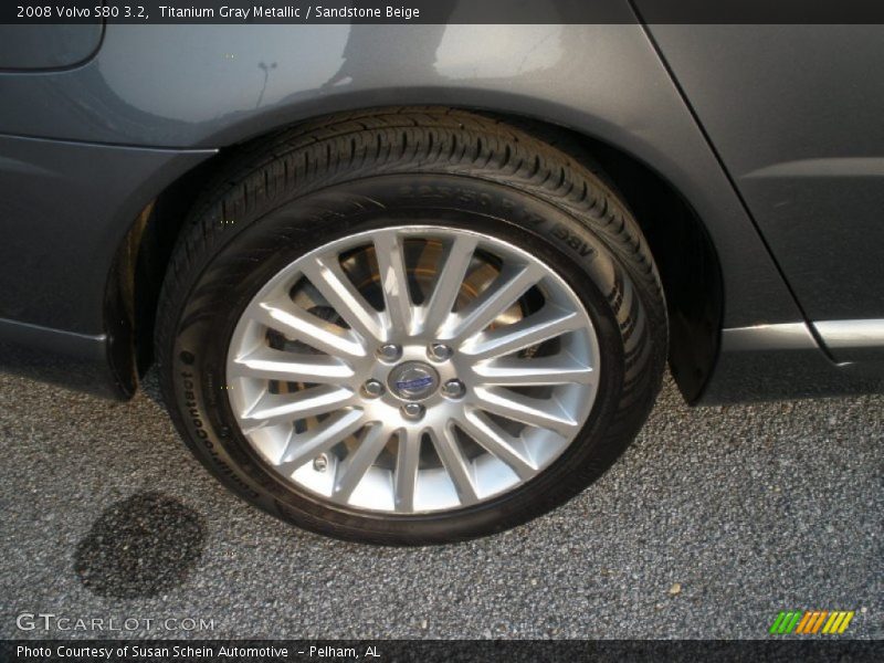 Titanium Gray Metallic / Sandstone Beige 2008 Volvo S80 3.2