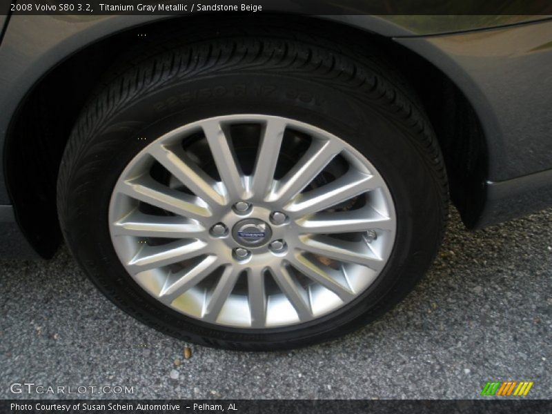 Titanium Gray Metallic / Sandstone Beige 2008 Volvo S80 3.2