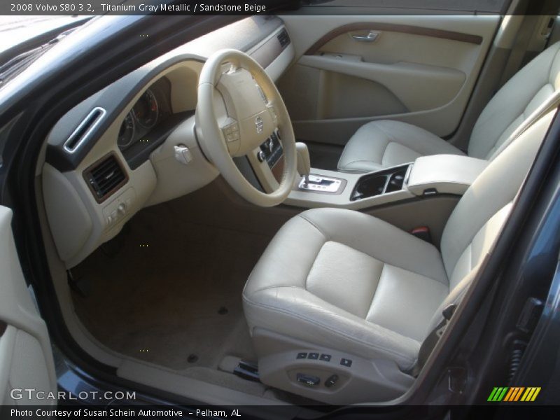 Titanium Gray Metallic / Sandstone Beige 2008 Volvo S80 3.2