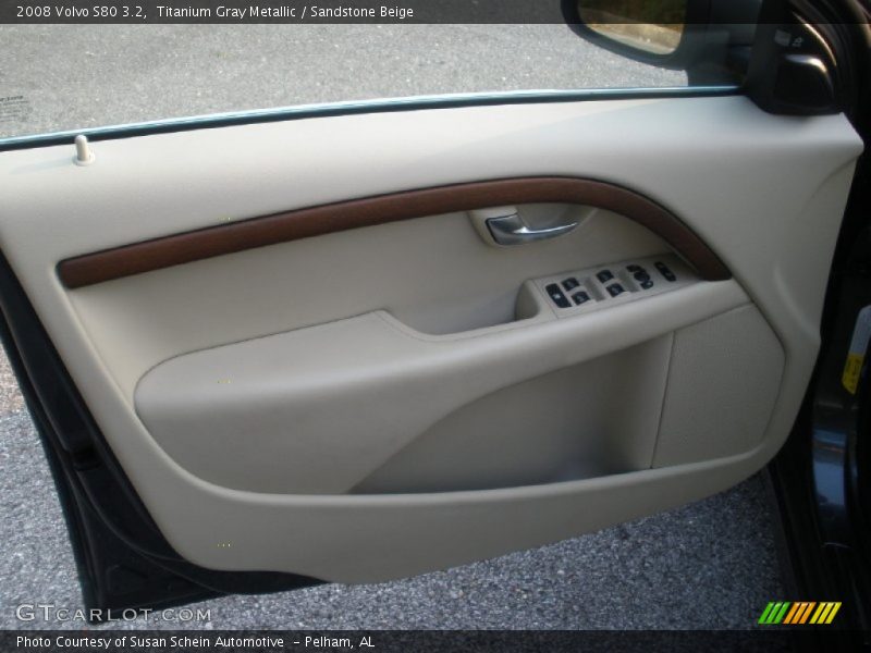 Titanium Gray Metallic / Sandstone Beige 2008 Volvo S80 3.2