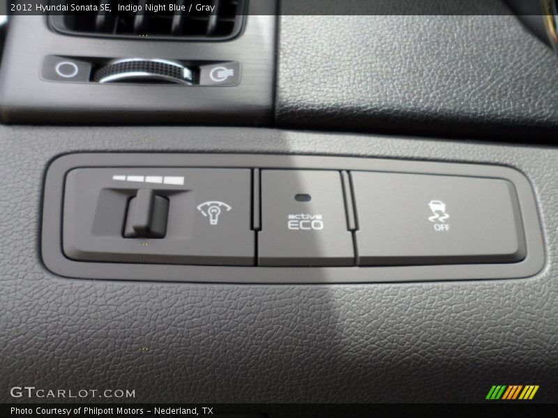Indigo Night Blue / Gray 2012 Hyundai Sonata SE
